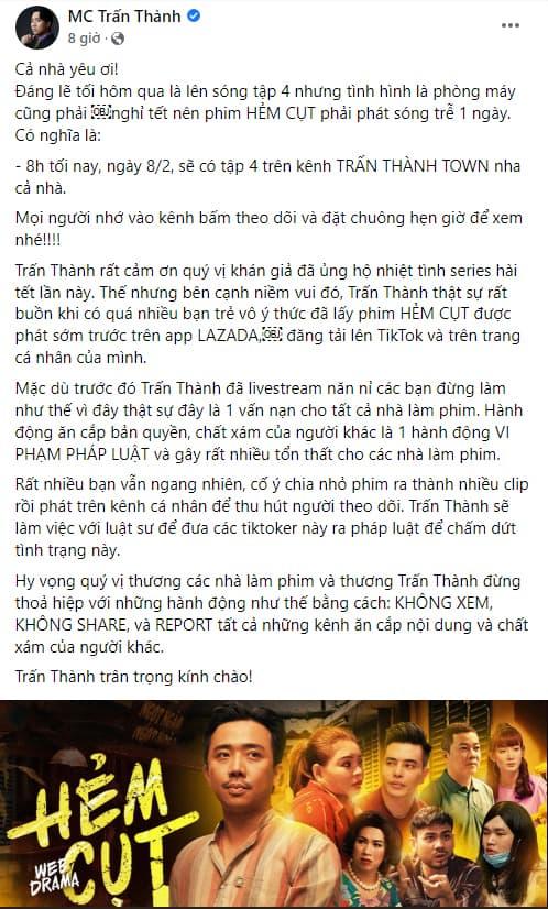 mc trấn thành, sao việt