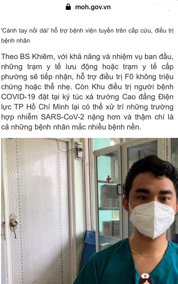 Sở Y tế TP.HCM vào cuộc xác minh vụ bác sĩ dỏm trong khu cách ly - Ảnh 1.