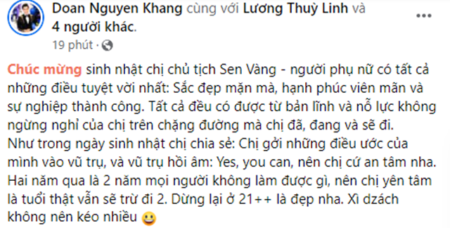 mc nguyên khang mừng sinh nhật kim dung