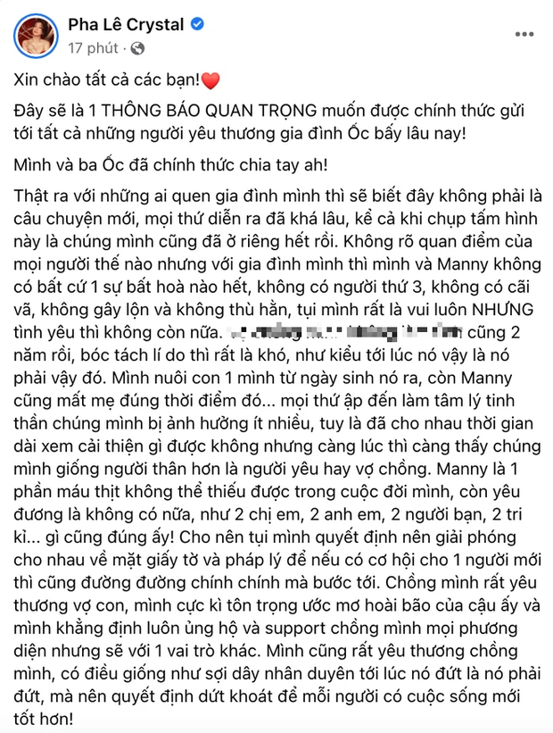 Pha Lê chia tay ông xã người Hàn Quốc, lý do là gì? - Ảnh 2.