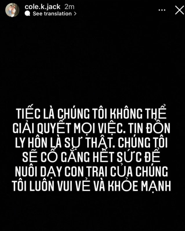  Chia sẻ của Jack Cole khiến khán giả vô cùng bất ngờ. (Ảnh: Instagram: @cole.k.jack)